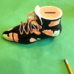 Vintage Shoe Coin Bank By Ganz